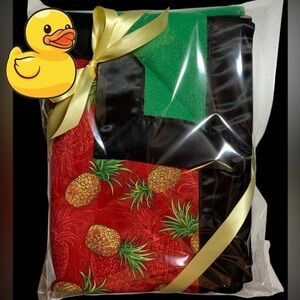 💚🏝brand NEW❤️🍍💛Handmade Aloha Print Crib Blanket